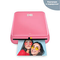 Фотопринтер моментальной печати Kodak Step iOS & Android Pink + Набор бумаги в Подарок