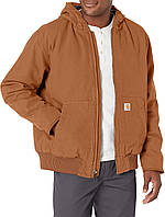 X-Large Carhartt Brown Мужская утепленная куртка Carhartt свободного кроя из выстиранной утки