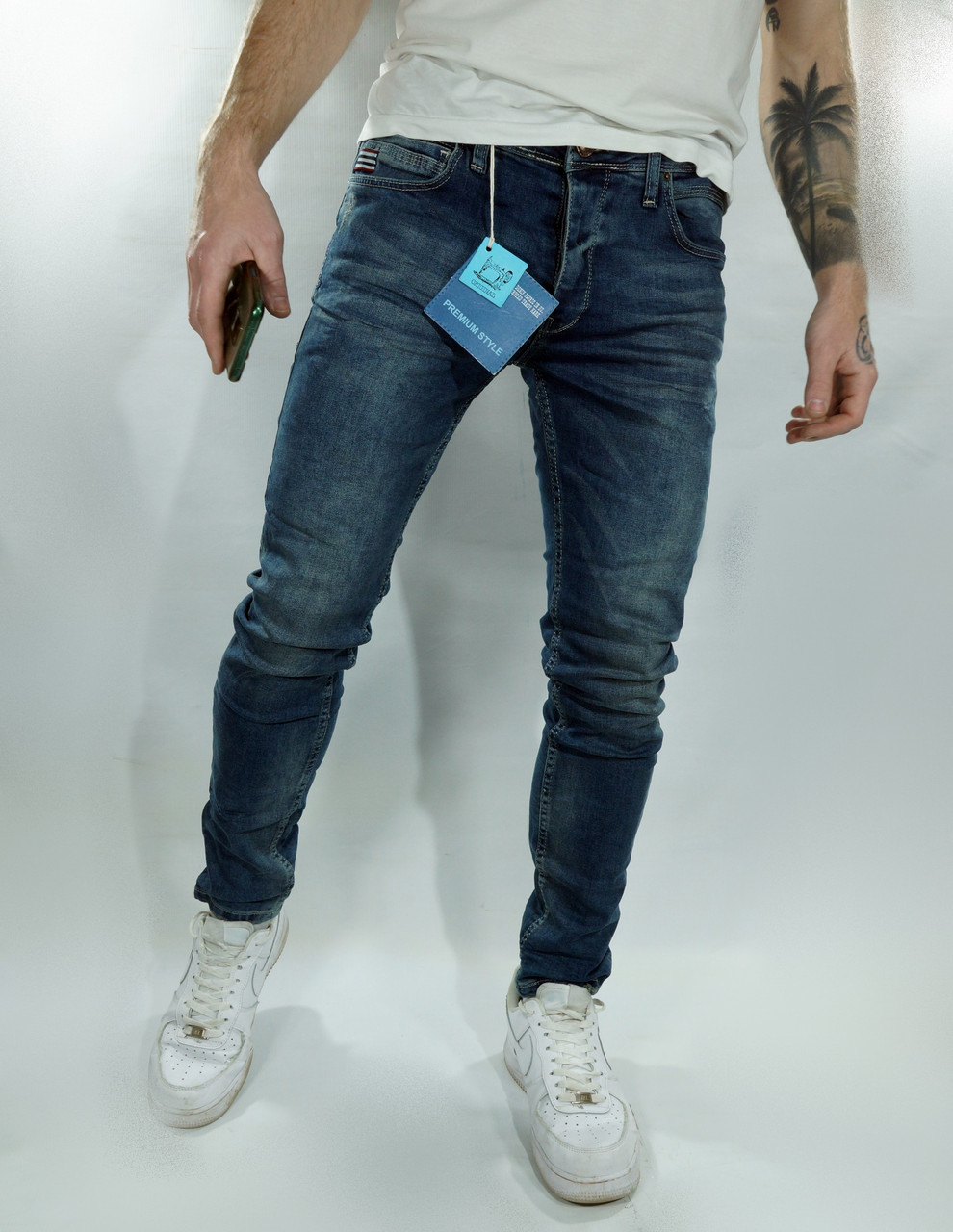 Чоловічі джинси сині 30 31 (маломірять), фото 1