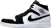 11.5 White/Black-multi Color Чоловічі середні кросівки Nike Air Jordan 1