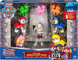 Подарунковий набір Paw Patrol, Rescue Knights Ryder and Pups Figure з 8 іграшковими фігурками 6062122