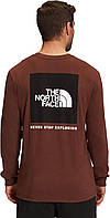 Small Dark Oak/Tnf Black Мужская футболка NSE с длинным рукавом THE NORTH FACE