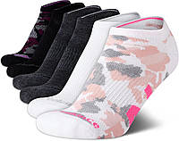 Grey Camo 4-10 Женские спортивные носки New Balance — мягкие носки с низким вырезом до щиколотки (6 шт.)