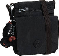 Small Black Tonal Женская мини-сумка Kipling New Eldorado, легкая сумка через плечо, нейлоновая дорожная