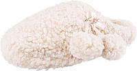 Small Ivory Pom Женские плюшевые шлепанцы Jessica Simpson Marshmallow на домашних тапочках сабо с пеной с
