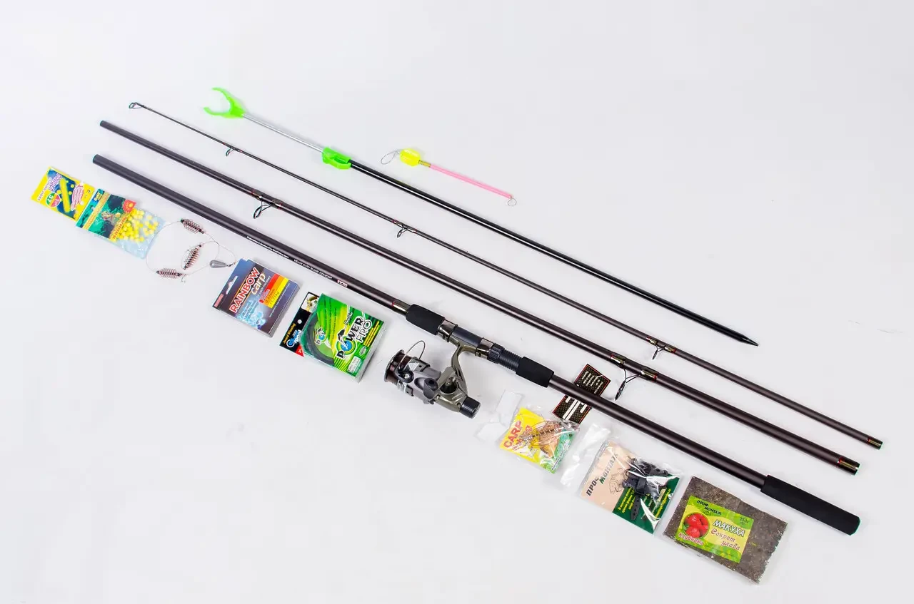 Набір короповий Вудлище +котушка коропова + подарунок!, фото 1