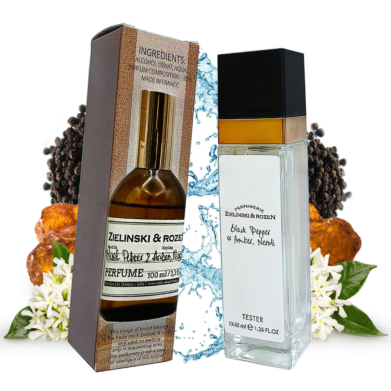 Zielinski & Rozen Black Pepper & Amber, Neroli (Зелінскі та Розен Блек Пеппер, Амбер, Неролі) 40 мл.