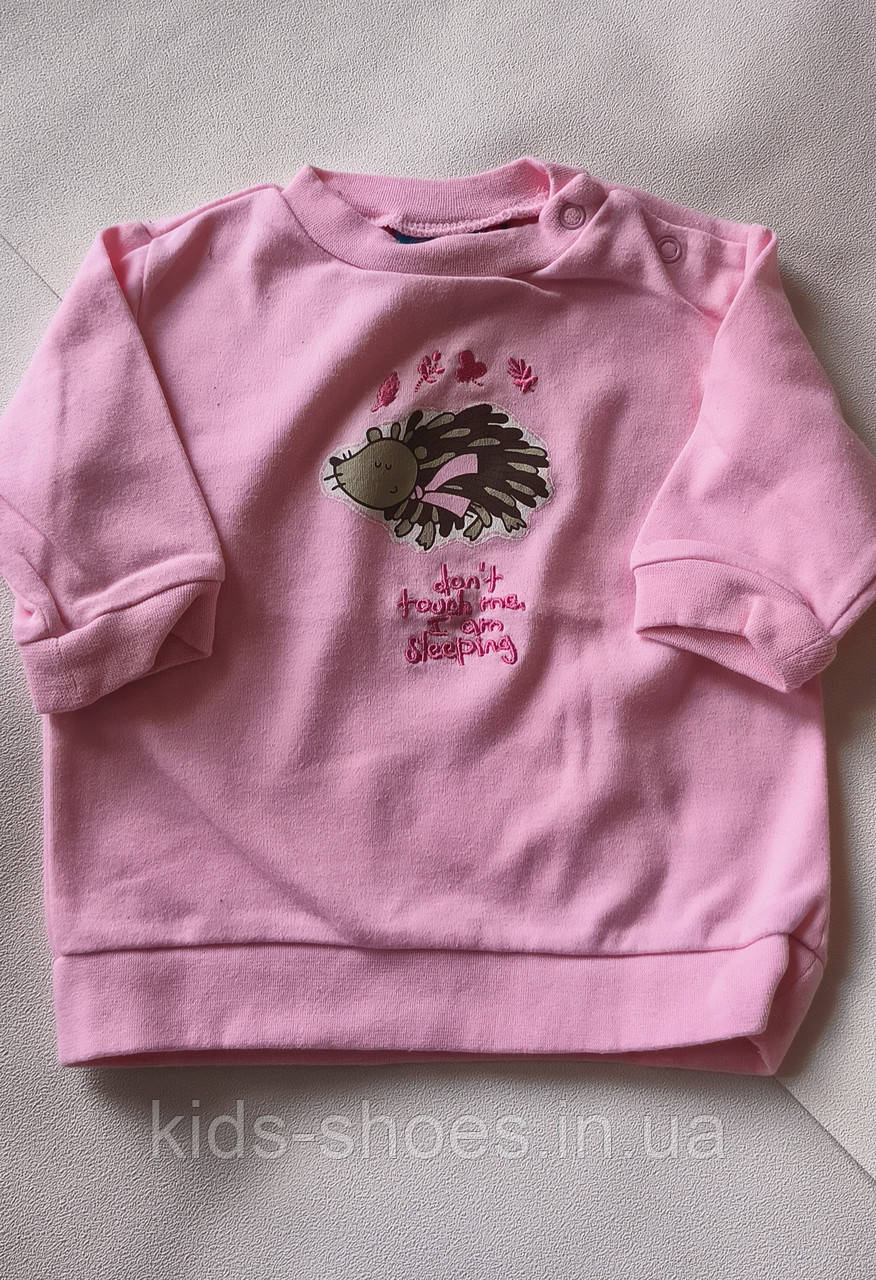 Дитяча кофта реглан для дівчинки 62/68 Topolino Їжачок - фото 1 - id-p1774231446