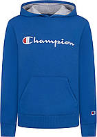 Small Electric Blue Детская одежда Champion Толстовки Толстовка с капюшоном из флиса Youth Heritage без к