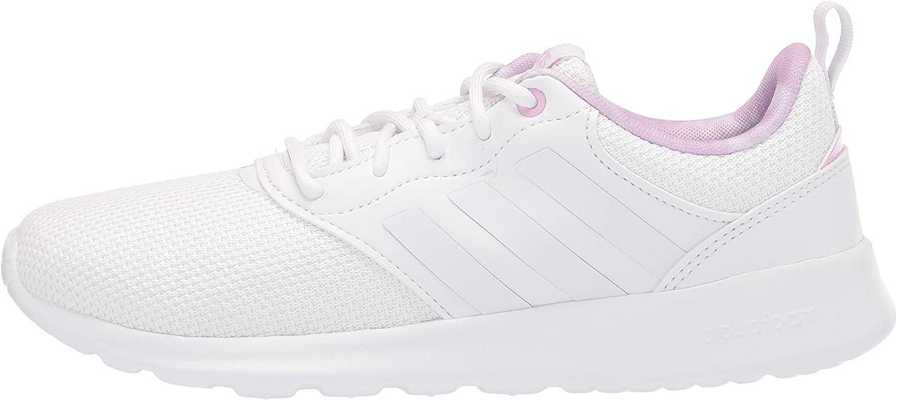 6 White/White/Lilac Жіночі кросівки adidas Qt Racer 2.0