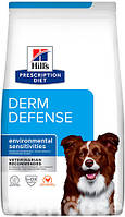 Сухой корм для собак Hills PRESCRIPTION DIET Derm Defense для уменьшения аллергических реакций на компоненты