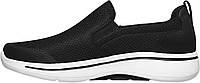 7.5 X-Wide Black/White Мужские кроссовки Skechers Gowalk Arch Fit-Athletic Slip-on Casual Loafer Walking