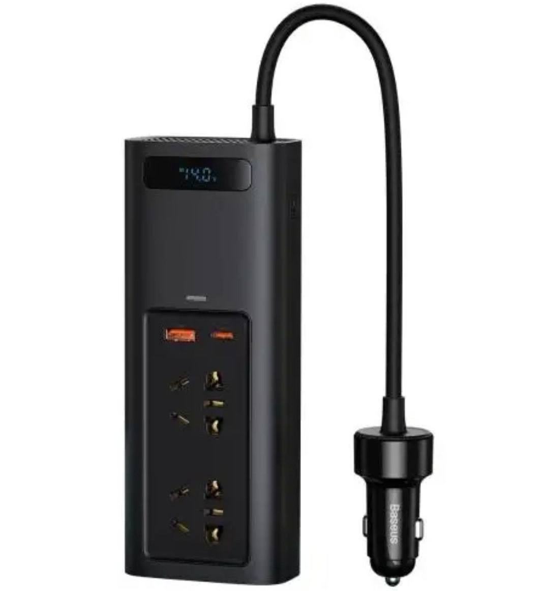Інвертор 12V DC-220V AC 150W Baseus синусний перетворювач напруги 12V-220V