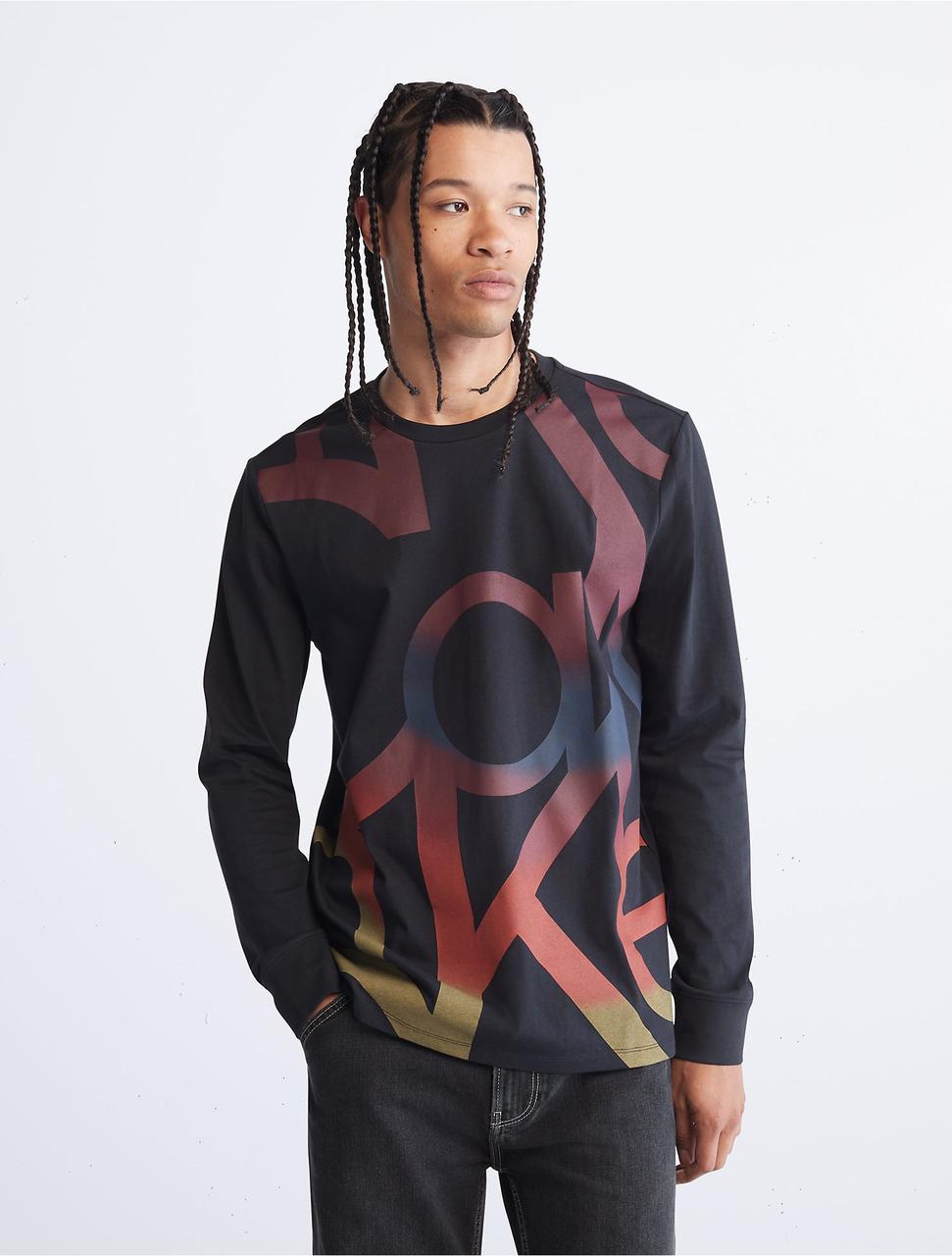 Чоловічий лонгслів Calvin Klein з логотипом оригінал, фото 1