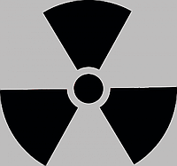 Виниловые наклейки " Radioactive " 15х15 см