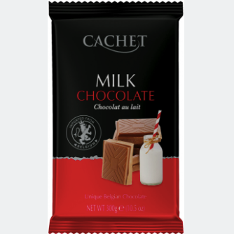 Молочний шоколад Cachet, 300 г, фото 1