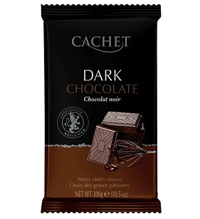 Чорний шоколад бельгійський Cachet Dark 53%, 300 г