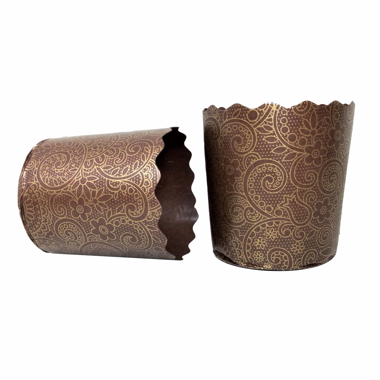 Паперова форма для пасок 100-150 г (d70 h85) "Італійські", 50 шт/уп одноразові форми для випікання пасок, фото 1