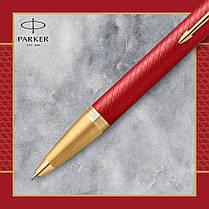 Гарний подарунок красива ручка Parker IM 17 Premium Red GT BP 24 832, фото 3