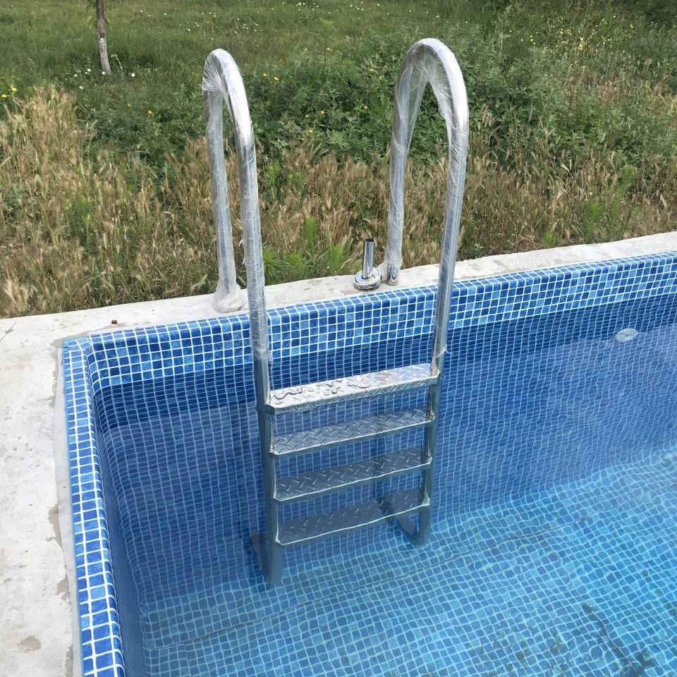 Драбина для басейну неіржавка сталь, фото 1