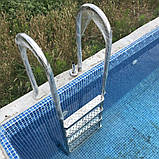 Драбина для басейну неіржавка сталь, фото 3