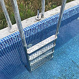 Сходи для басейну з нержавіючого металу 5 сходинок, фото 3