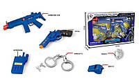 Дитячий набір поліції P 014, 7 елементів, з автоматом і револьвером, наручниками та свистком
