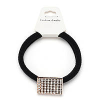 Резинка для волосся, мікрофібра з прикрасою, мікс