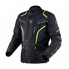 МОТОКУРТКА ТЕКСТИЛЬНА REBELHORN HIKER III BLACK/FLO YELLOW
