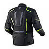 МОТОКУРТКА ТЕКСТИЛЬНА REBELHORN HIKER III BLACK/FLO YELLOW, фото 3