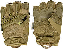 Тактичні рукавички безпалі Mechanix M-Pact Fingerless (кайот)