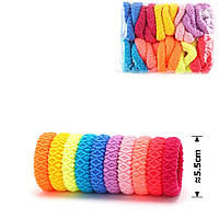 Резинка для волосся, мікрофібра , жата,30штук упаковка