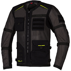 МОТОКУРТКА ТЕКСТИЛЬНА REBELHORN BRUTALE DARK GR/BL/FLO YELLOW