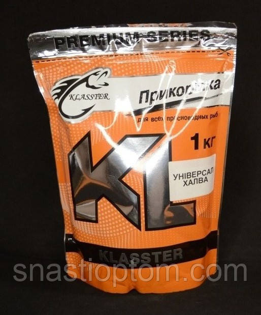 Підгодовування для риболовлі, Klasster Premium, 1кг, Універсал Халва