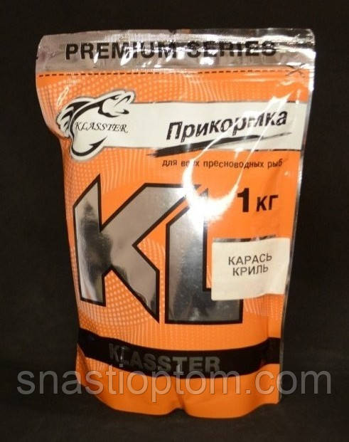 Прикорм для риболовлі, Klasster Premium, вага 1 кг, Карась Кріль