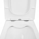 Qtap Kalao чаша унітаза підлогового Rimless гір. випуск, нижній підвод, без сидіння 660х360х820m WHITE, фото 4