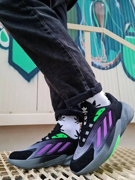 Adidas green and purple sale