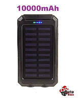 Повербанк 10000 mAh PowerBank BU-10000 (Сонячна батарея, Ліхтар, Компас)