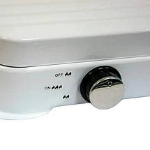 Газова плита настільна таганок Ocean 2833 на 2 конфорки, плита для балонного газу для дому з п'єзозапалюванням, фото 4