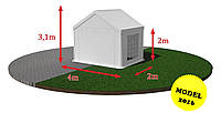 ШАТЕР садовий/торговий 4х2м