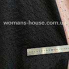 Тканина Батист вишивка прошва Чорний, фото 2