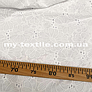 Батист прошва вишивка Білий, фото 2