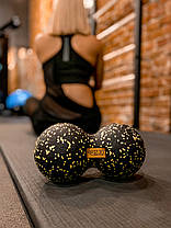 Масажний м'яч подвійний 4FIZJO EPP DuoBall 12 4FJ0082 Black/Yellow, фото 6