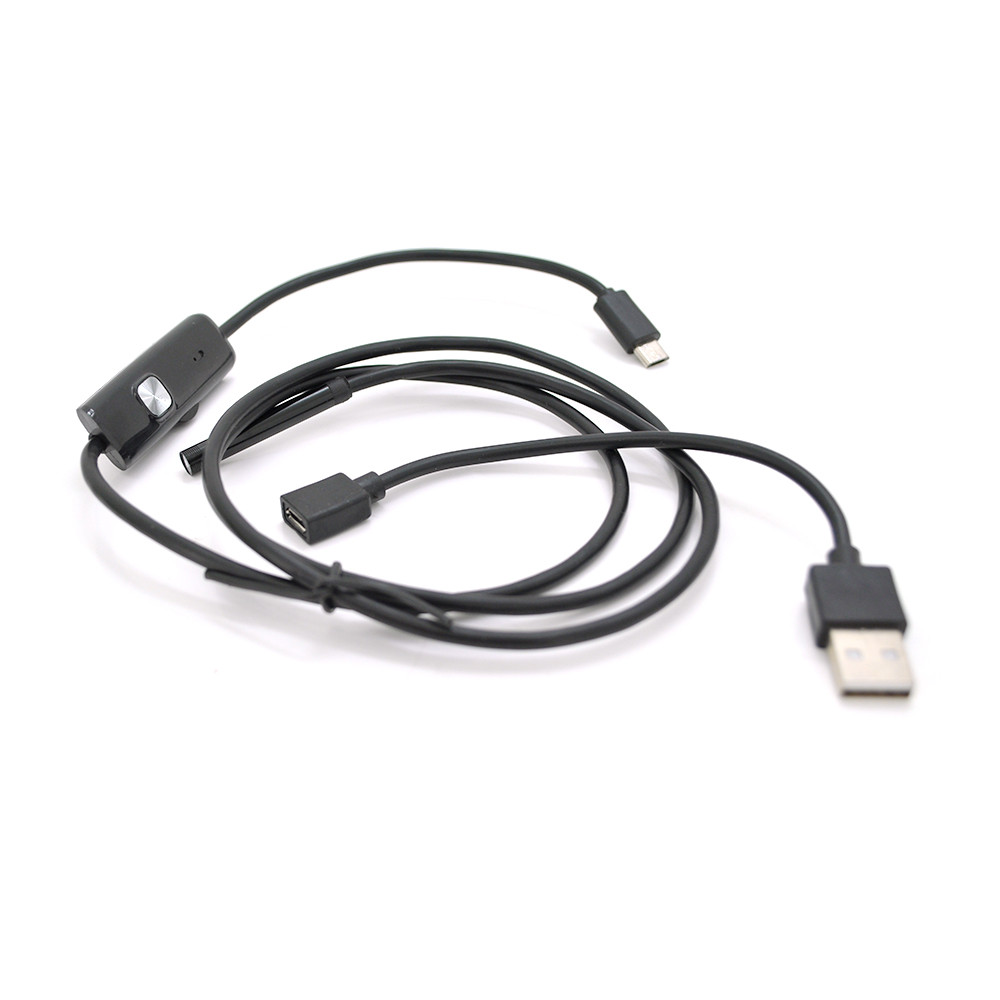 2 in 1 MicroUSB/PC HD эндоскоп YT-En-2SW м&#039;який дріт, 1м