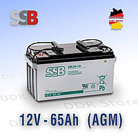 Аккумуляторная батарея SSB Battery SBL 65-12i (12V - 65Ah)