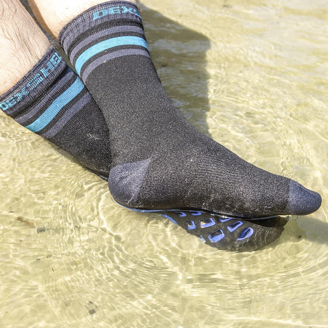 Шкарпетки водонепроникні Dexshell Ultra Dri Sports, р-р S, з блакитною смугою - фото 2 - id-p1607050002