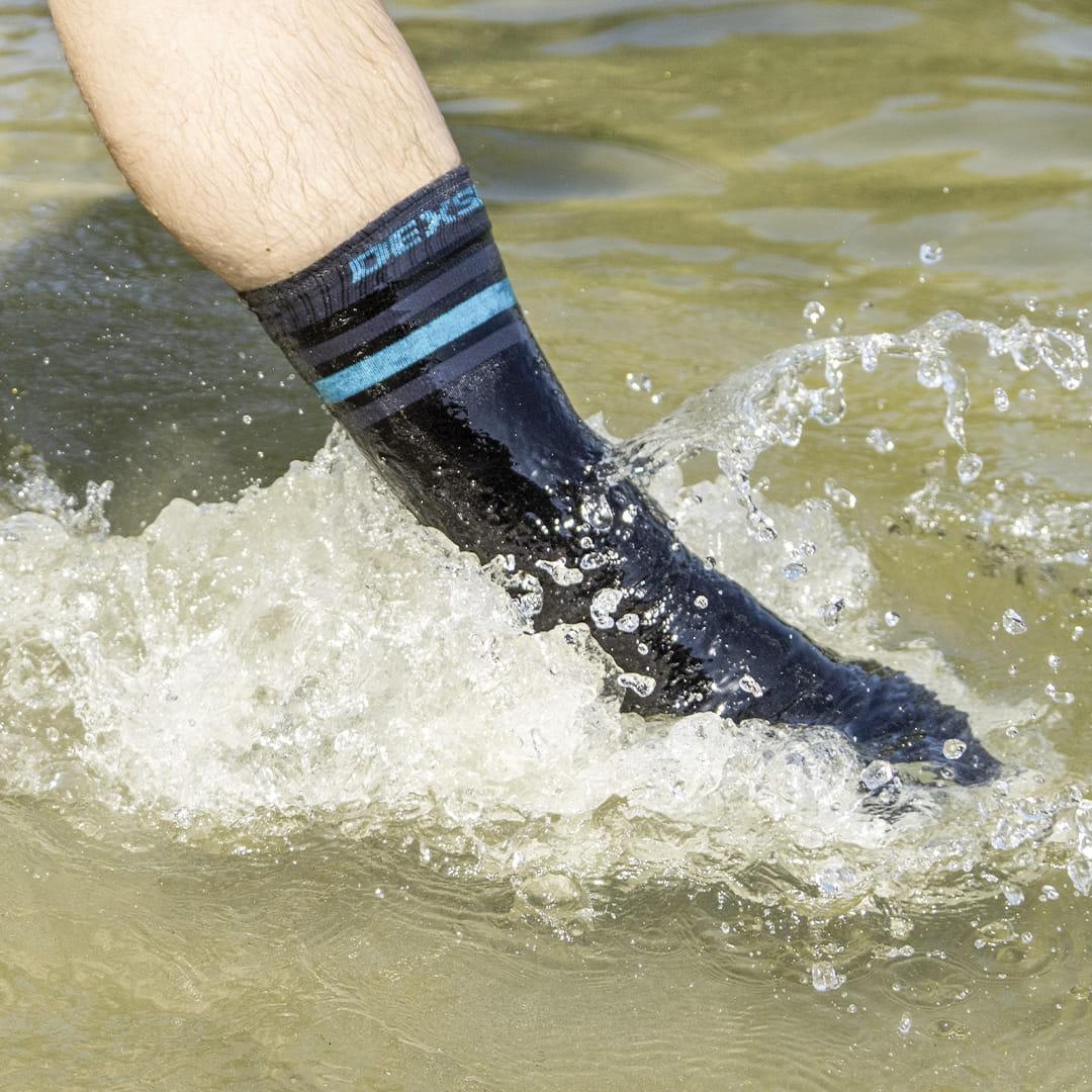 Шкарпетки водонепроникні Dexshell Ultra Dri Sports, р-р S, з блакитною смугою - фото 4 - id-p1607050002