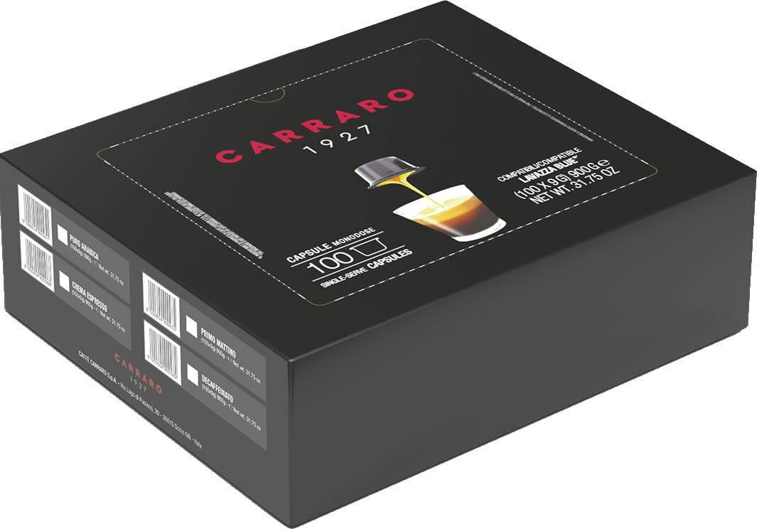 Кава в капсулах Carraro Primo Mattino 100 шт. Арабіка 50%/Робуста 50% (сумісний з Lavazza Blue)