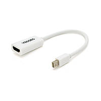 Конвертер VEGGIEG MH-W Display Port (тато) на HDMI (мама), 25 cm, White, Пакет