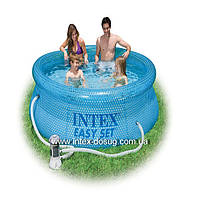 Надувний басейн Intex 54912 Clearview Easy Set Pool (244 х 76 см) + фільтруючий насос київ